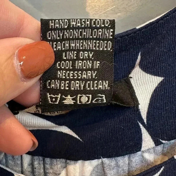 Vintage Y2K BCBGMAXAZRIA Navy Gold  Stretchy Retro Tunic Shift Dress Size Large - Picture 5 of 8